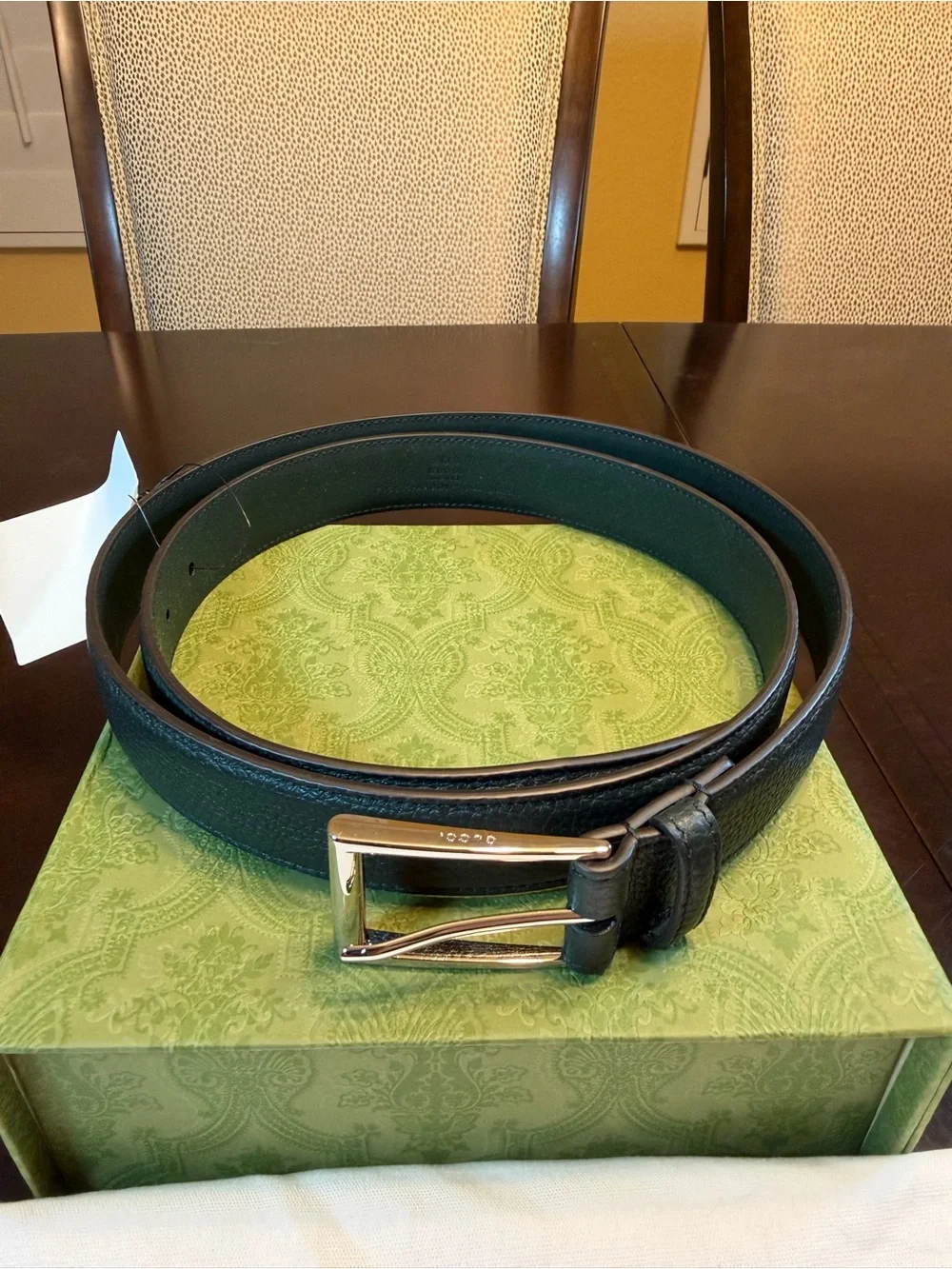 New Gucci Rectangle Buckle Logo Belt Size 44 / 110 cm Fits a Waist 40 - 44
